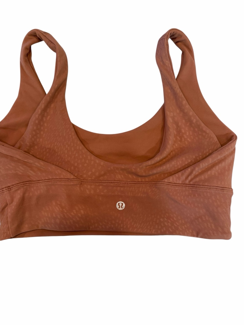 Lululemon Align Leopard Reversible Women's Rust Scoop Neck Sports Bra